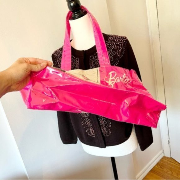 New Barbie David Dixon? tote bag hot pink vintage 1959 shopping bag - Picture 7 of 7